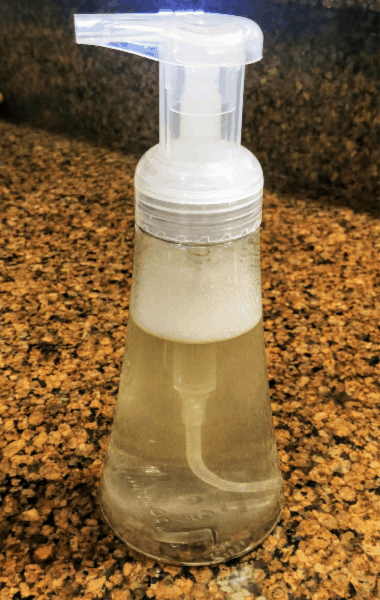 DIY foaming hand soap