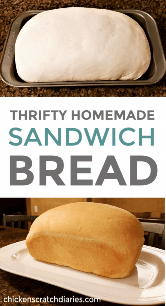 Homemade sandwich bread recipe you can make for just pennies. #SandwichBread #BreadRecipe #Homemade
