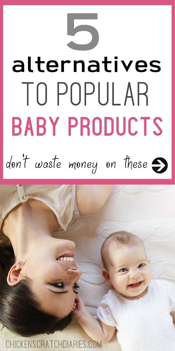 Must have baby products...that you might not actually need. Here's some great alternatives to save you money. #NaturalParenting #Babies #Newborns #Pregnancy