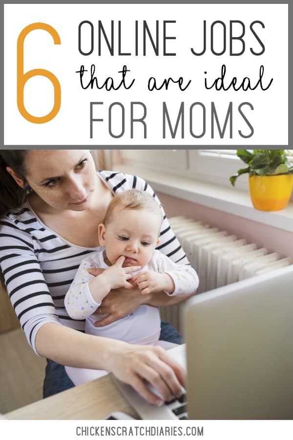 Online jobs for moms that can be done from home and most require NO experience. #OnlineJobs #WorkAtHome #Motherhood #WorkingMom