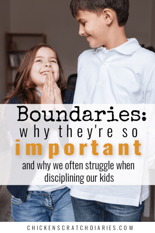 Boundaries go hand in hand with good discipline- but why do parents struggle so much in this area? Here's 3 possible reasons. #Parenting #Family #Boundaries #Discipline