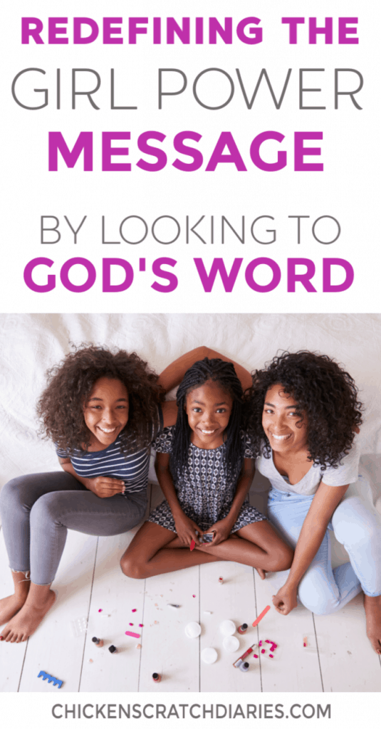 Raising girls who know their true worth comes from Jesus is so critical when feminism and "girl power" messaging is everywhere, teaching conflicting messages about their worth. #RaisingGirls #Faith #ChristianMom #Parenting