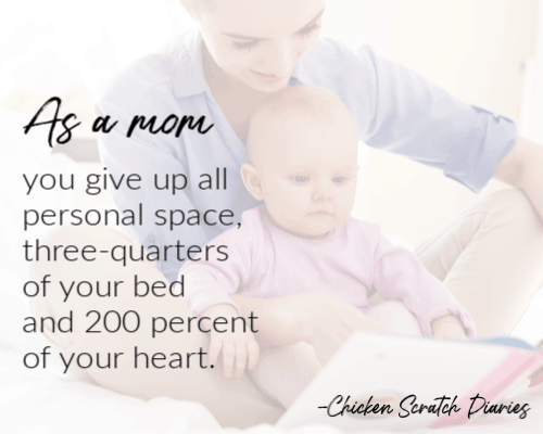 Quotes about motherhood: image: chicken scratch diaries