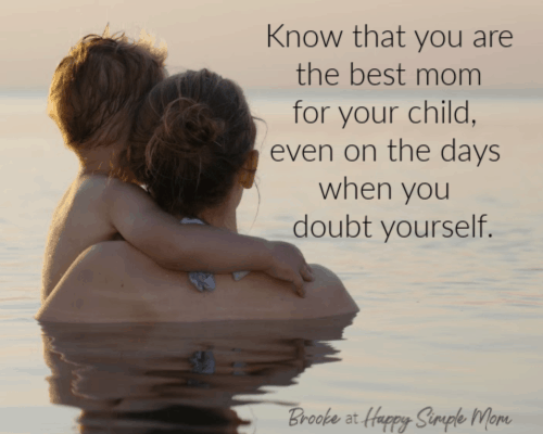 Quotes about being a mom: image: Happy Simple Mom