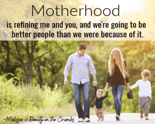 Quotes about being a mom: image: Melissa