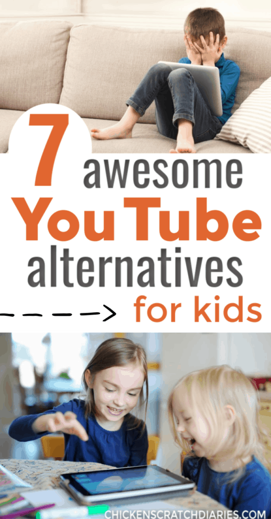 image with text: 7 awesome YouTube alternatives for kids