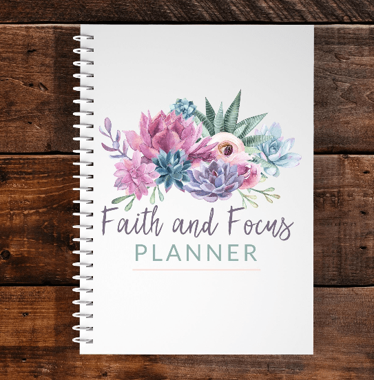 Image of faith and focus planner