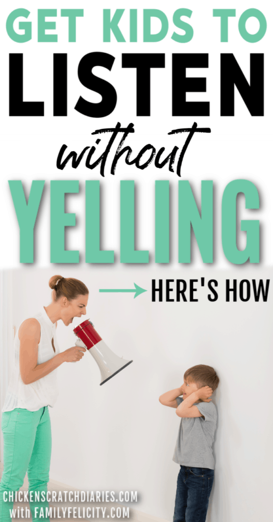 How to get kids to listen without yelling (image of mom yelling at child)