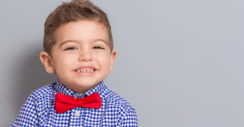 Raising boys to become gentlemen: image of smiling little boy