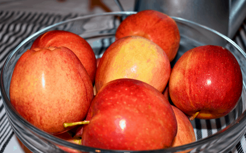 Apple Crisp Recipe, Step 1: image of apples in a bowl