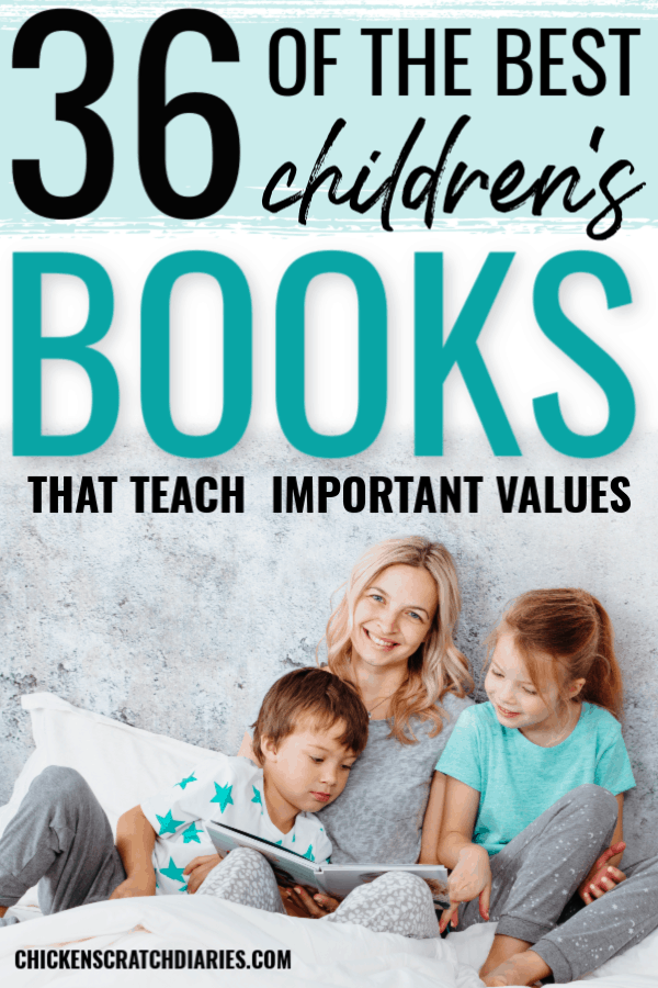 Best books on values: image of mom reading to kids