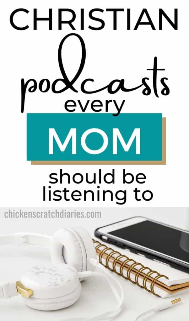 Podcasts for Christian Moms on theology: image of woman with computer