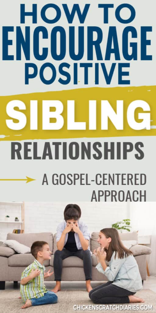 Encouraging positive sibling relationships instead of rivalry