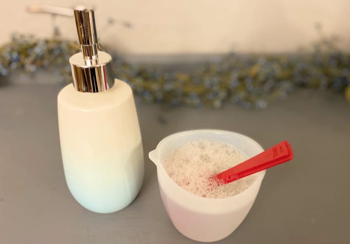 DIY face wash castile soap mixture