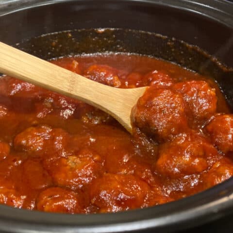 finished homemade meatball recipe