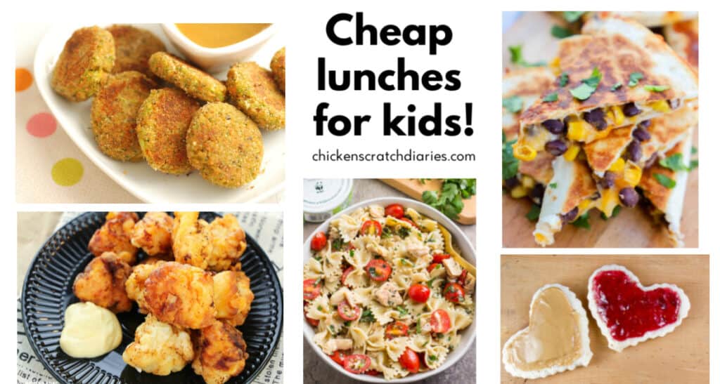 low cost cheap lunch ideas for kids and families