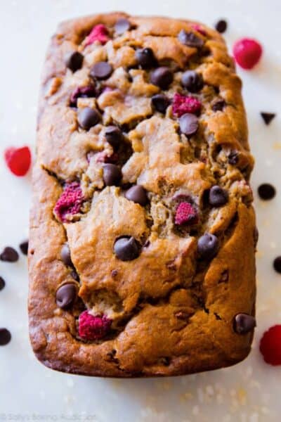 chocolate raspberry banana bread DIY gift