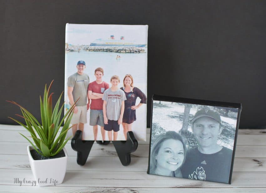 DIY photo canvas gift idea