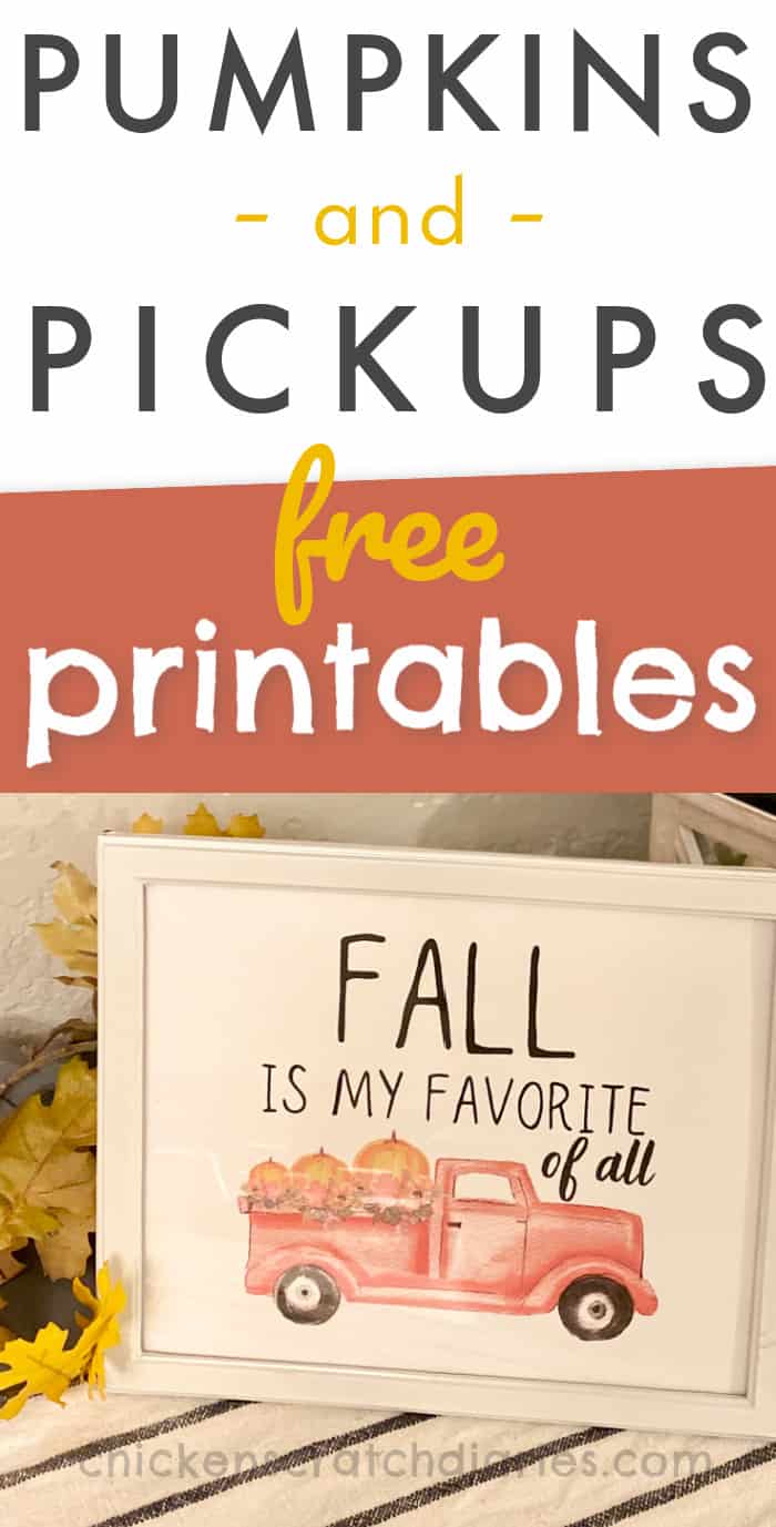 free fall printable decor