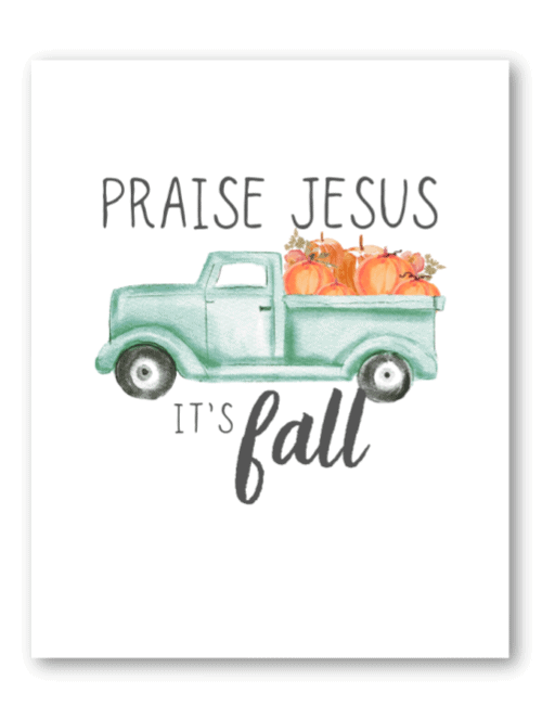 it's fall free printable sign