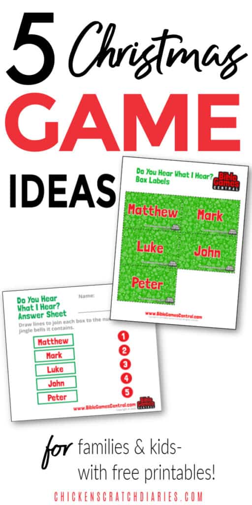 Christian Christmas game ideas