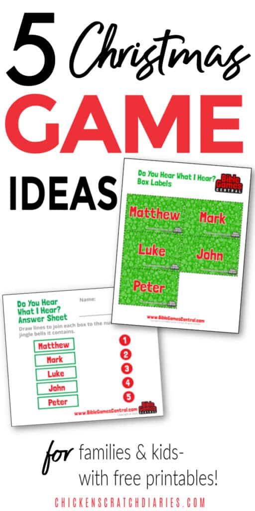 Christian Christmas Games 5 Free Low prep Printable Activities