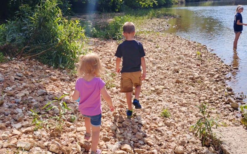 fishing - entertainment in rural family life