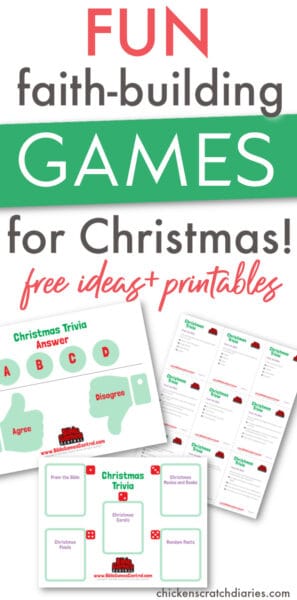 Christian Christmas Games: 5 free, low-prep printable activities