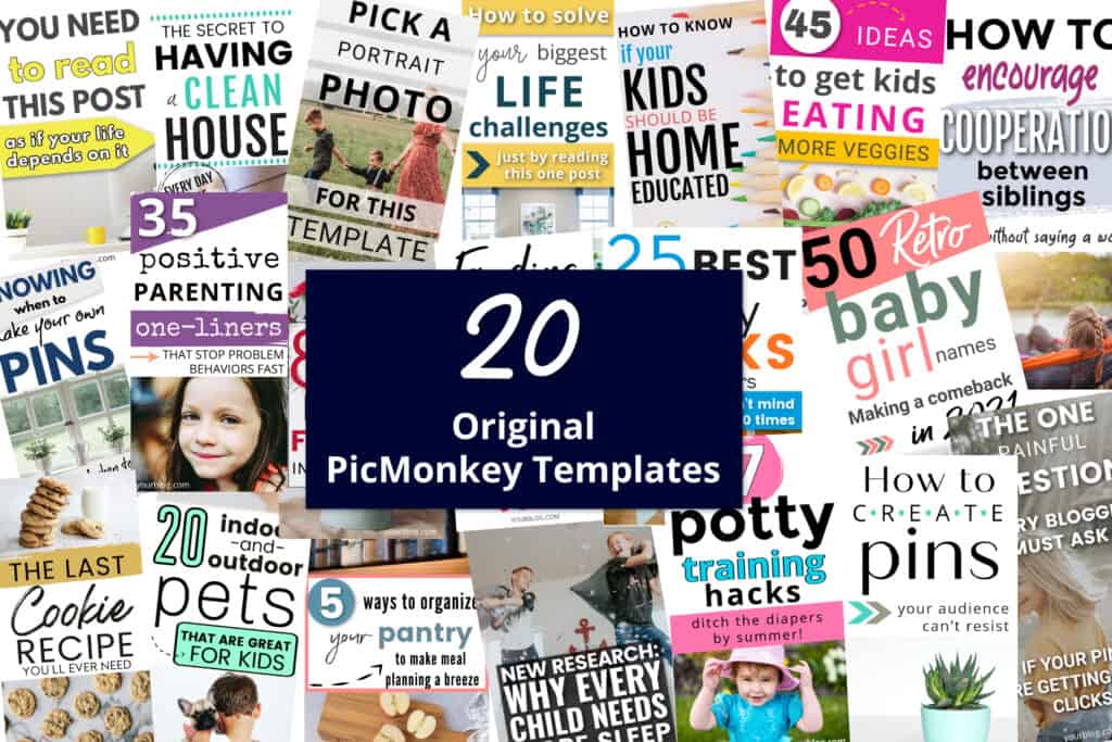 PicMonkey Template images