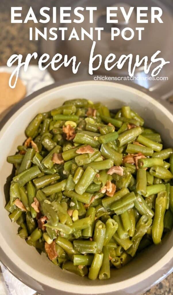 Easy green beans in the instant pot 