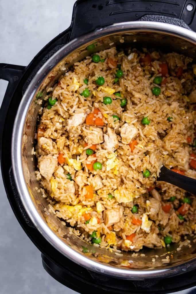 instant pot chicken fried rice