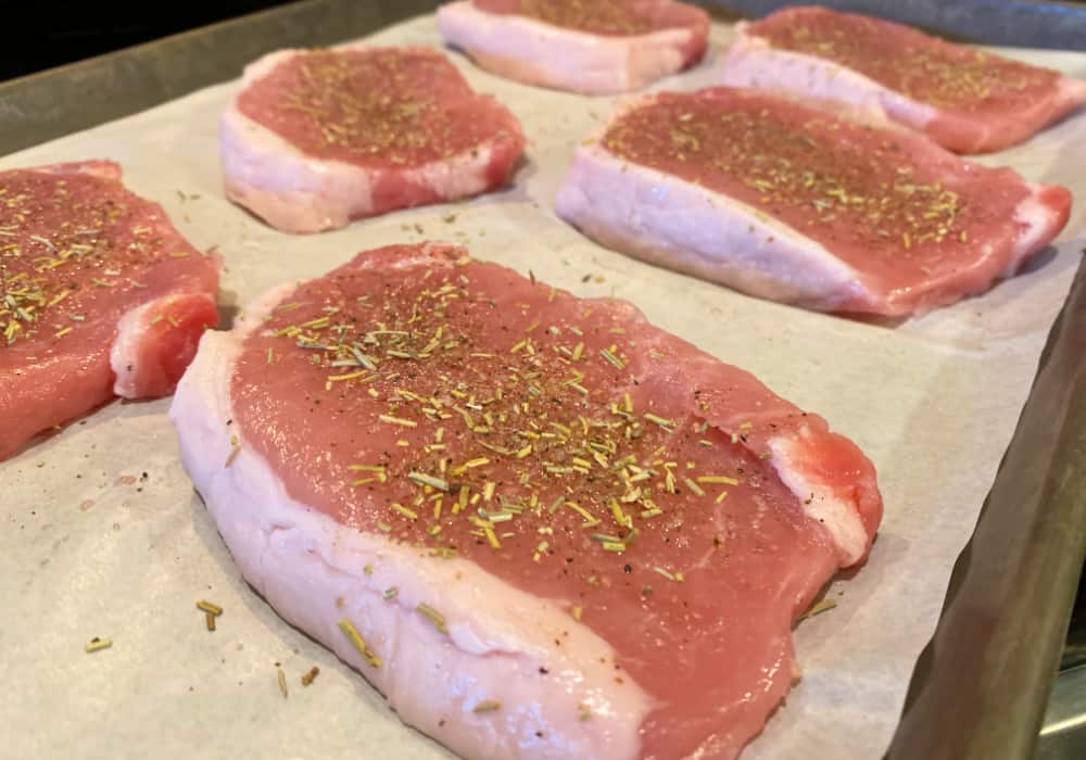Seasoned pork chops for Instant Pot