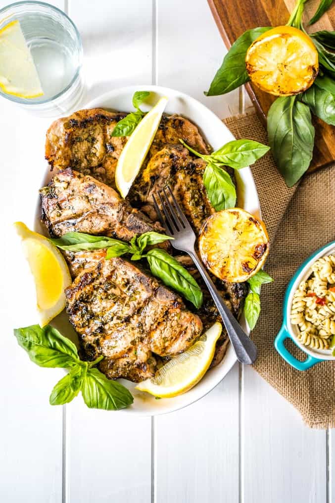 lemon basil pork chop freezer dinner