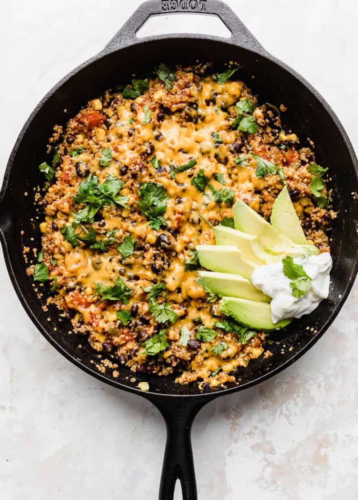 One pan mexican quinoa freezer meal