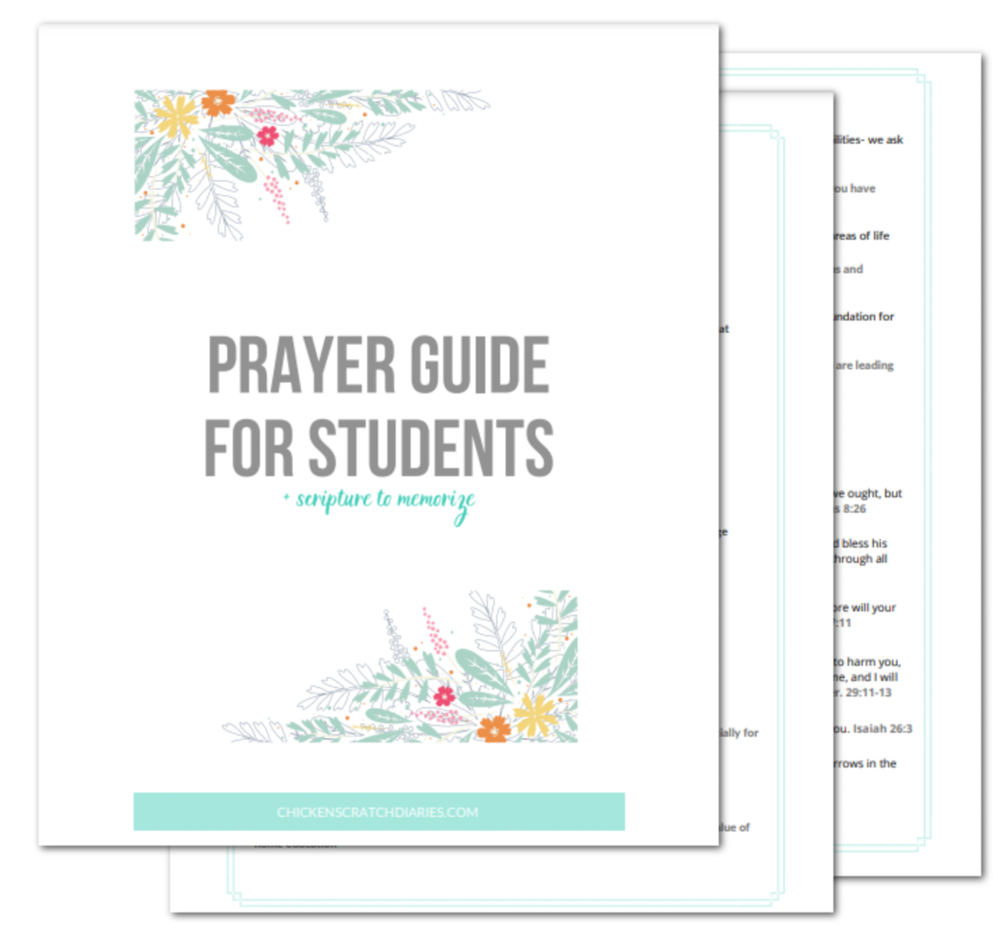 Prayer for kids going back to school-printable guide