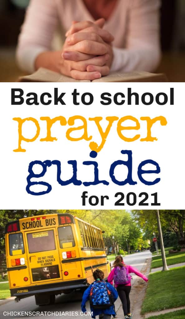 Praying for your children as they go back to school