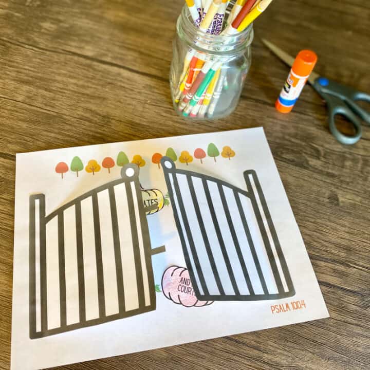 Printable Thanksgiving craft for Sunday School