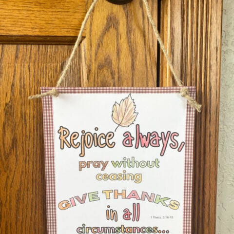 give thanks sunday school craft