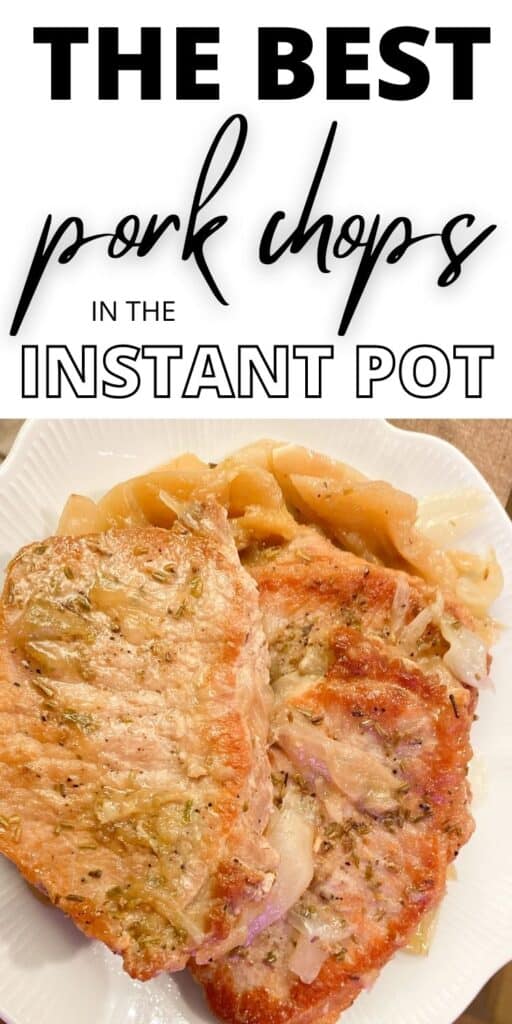 Instant Pot Pork Chops with Apples and Rosemary
