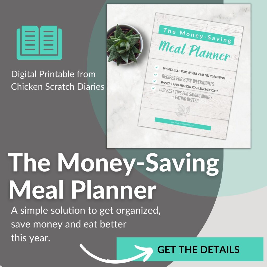 Money saving meal planner- digital product available on this site. Links to product.