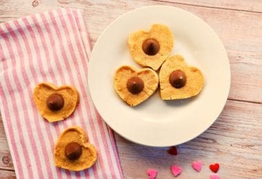 Peanut butter valentines cookies-activity for kids