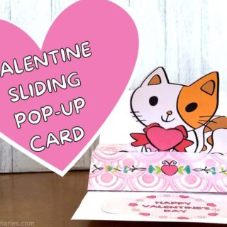 Pop Up Kitten Valentine Card (free printable) » Chicken Scratch Diaries