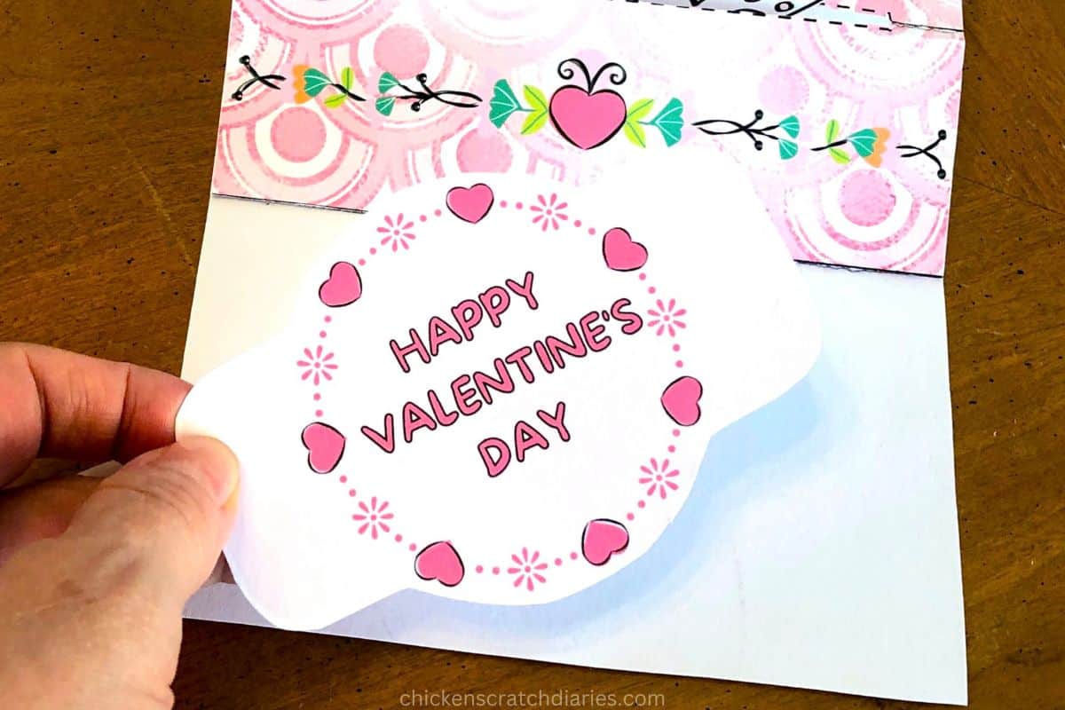 step 10 valentine cat card craft