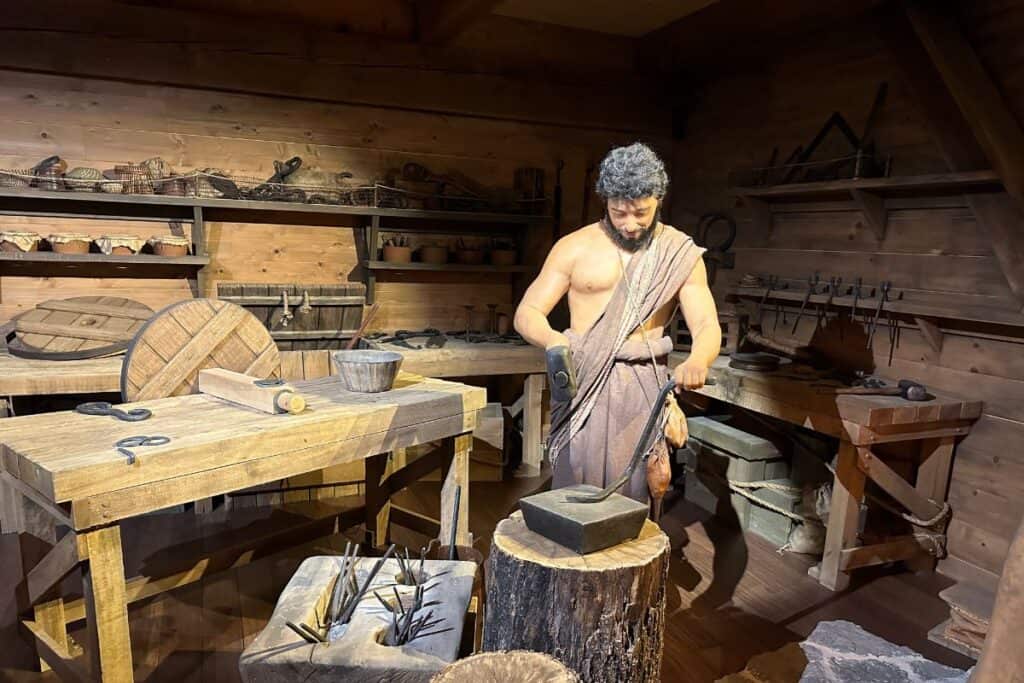 Metal working and woodworking shop on the Ark.